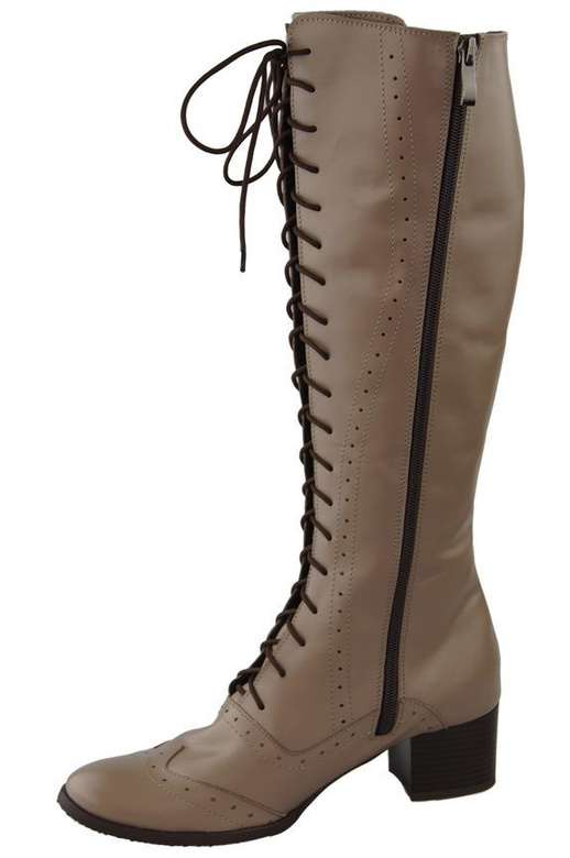 Shoes Women's boots Lace-up natural leather 595 ElitaBut