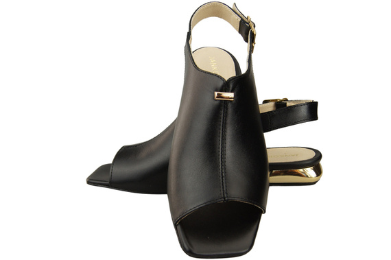 Comfortable Women's Shoes Sandals Flat Gold Heel Natural Leather 207 ElitaBut