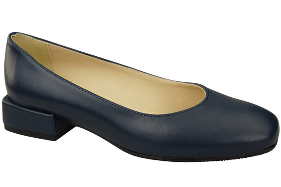 Comfortable Women's Shoes Flat Pumps, Natural Leather 204 ElitaBut