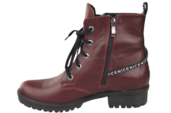 Footwear Boots Women's boots with the inscription NICE Natural Leather 173 L ElitaBut