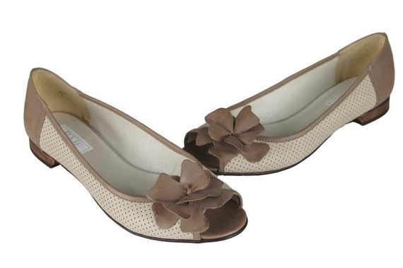 Women's Ballerinas Shoes Natural Leather 710 ElitaBut