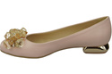 Women's Pumps with Crystals Flat Natural Leather 216 ElitaBut