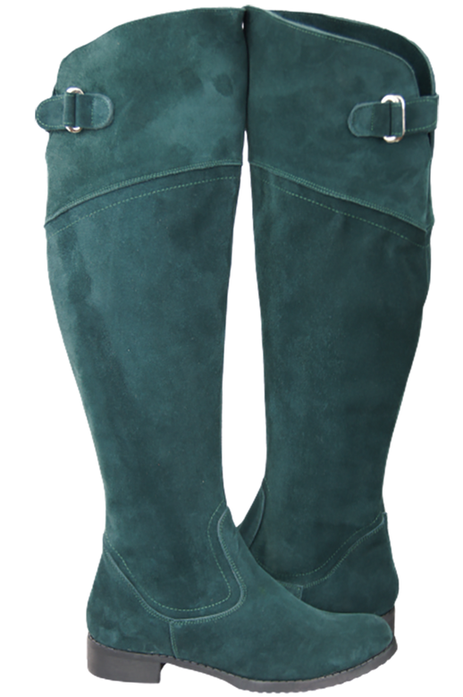 Shoes Boots Women Boots Over-the-knee boots Over-the-knee natural leather Velor 154 ElitaBut