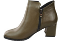 Women’s Ankle Boots ElitaBut 226 Genuine Leather, Insulated, Square Toe, Block Heel