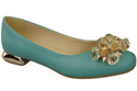 Women's Pumps with Crystals Flat Natural Leather 216 ElitaBut