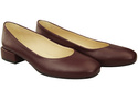 Comfortable Women's Shoes Flat Pumps, Natural Leather 204 ElitaBut