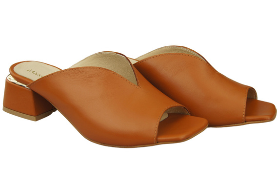 Women's Shoes High-Heeled Flip-Flops Natural Leather 210 ElitaBut