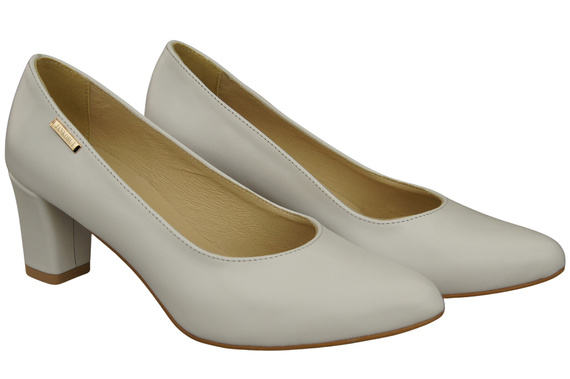 Classic Smooth Pumps Shoes Women's Black Natural Leather 213 ElitaBut