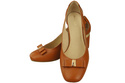Shoes Women's pumps in Natural Leather with Decorative Heel 199 ElitaBut
