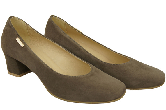 Comfortable Women's Shoes Pumps Natural Suede Leather 172 Z ElitaBut