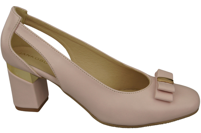 Shoes Women's pumps in Natural Leather with Decorative Heel 199 ElitaBut
