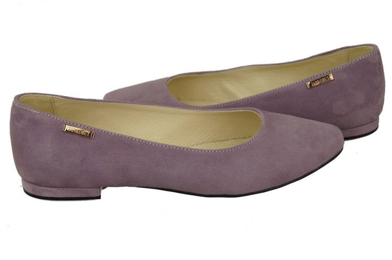 Women's shoes Ballerinas natural leather Suede 131 ElitaBut