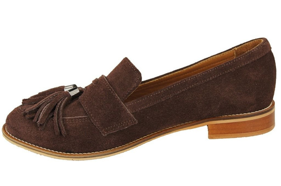 Shoes Women's loafers Natural Leather Velor 134 ElitaBut