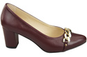 Classic Women's  Pumps Shoes made of Natural Leather with a Gold Decorative Chain 200 ElitaBut