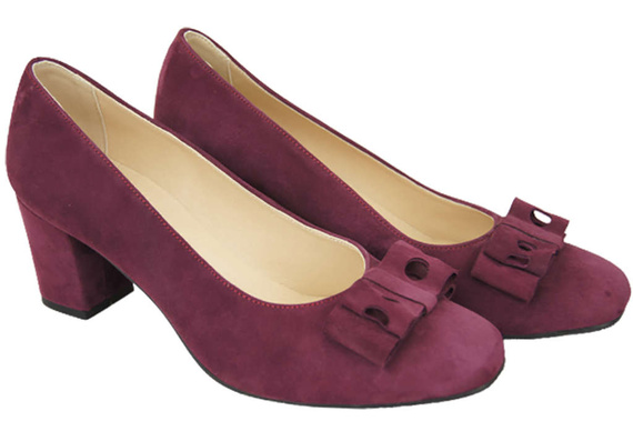 Women's shoes Pumps Natural leather suede 163 ElitaBut