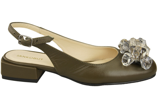 Women's Shoes Sandals with Crystals Natural Leather 215 ElitaBut