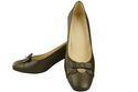 Women's Pumps with a Bow, Natural Leather and Low Heel 203 ElitaBut