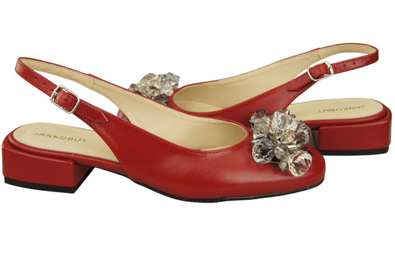 Women's Shoes Sandals with Crystals Natural Leather 215 ElitaBut