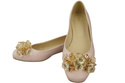 Women's Pumps with Crystals Flat Natural Leather 216 ElitaBut