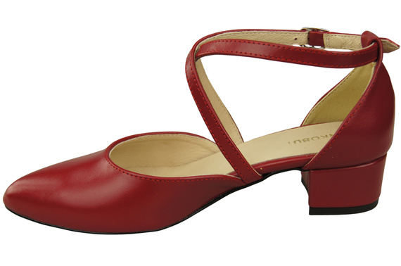 Women’s Leather Sandals with Straps Low Heel 223 ElitaBut