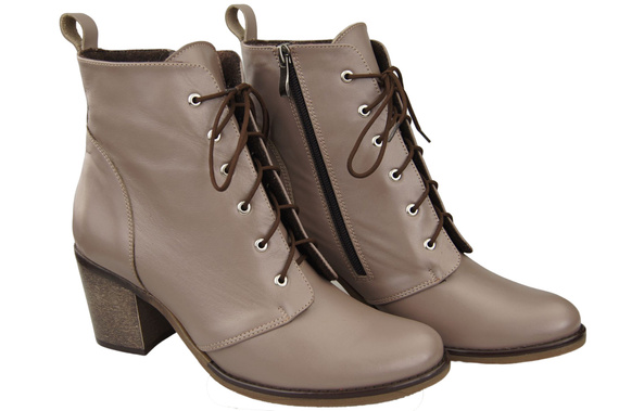 Shoes Boots for women Lace-up Winter natural leather 188 Z ElitaBut