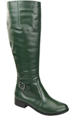 Women’s  leather boots, lined officer boots, flat 225 ElitaBut