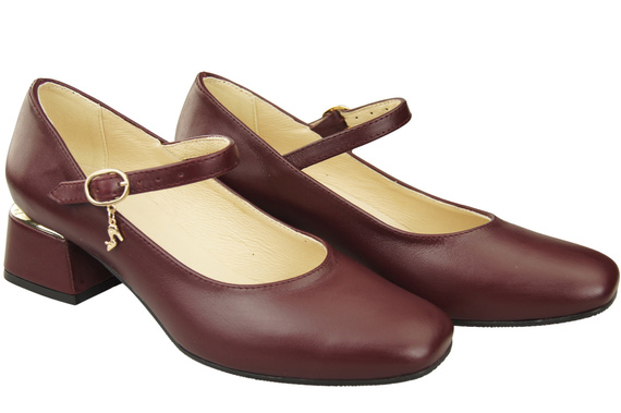 Women's shoes Pumps with a strap, natural leather 202 ElitaBut