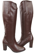 Stylish Footwear Women's Boots On A Heel Natural Leather 211 ElitaBut