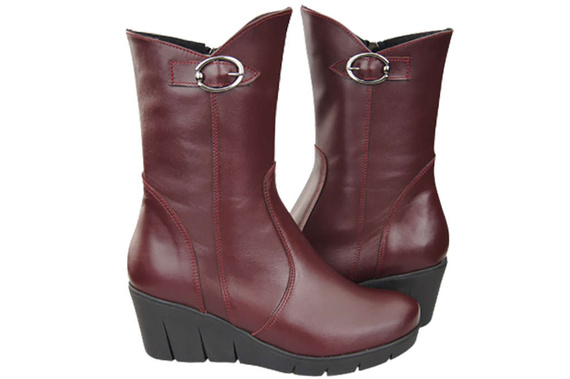 Shoes Women's Wedge Boots Natural leather 178 ElitaBut