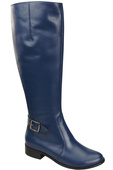 Women’s leather boots, lined officer boots, flat 225 ElitaBut