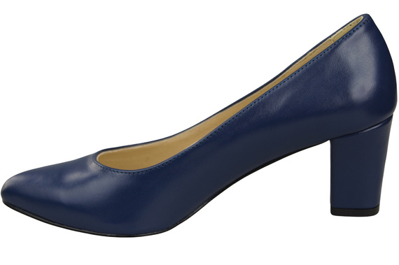 Classic Smooth Pumps Shoes Women's Black Natural Leather 213 ElitaBut