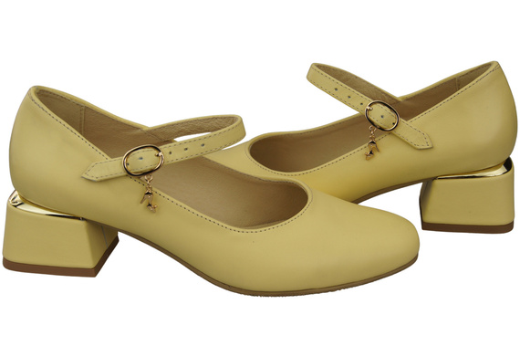 Women's shoes Pumps with a strap, natural leather 202 ElitaBut