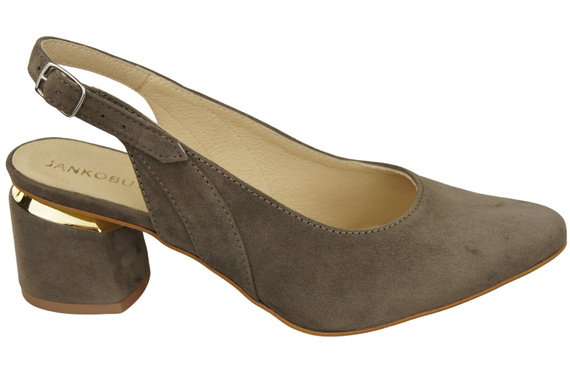 Women's Sandals in Natural Suede Leather - Elegance and Comfort 196 Z ElitaBut