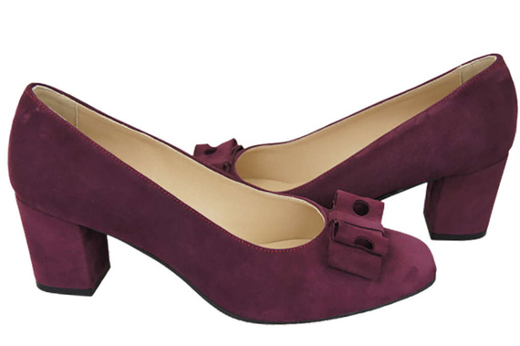 Women's shoes Pumps Natural leather suede 163 ElitaBut