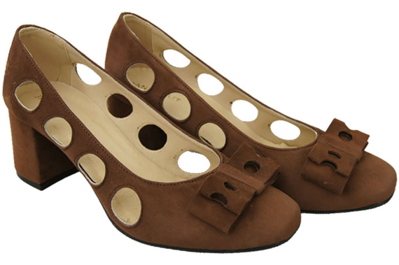 Women's shoes Pumps Natural leather suede 182 ElitaBut