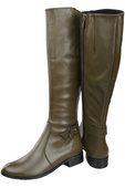 Women’s  leather boots, lined officer boots, flat 225 ElitaBut
