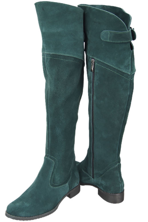 Shoes Boots Women Boots Over-the-knee boots Over-the-knee natural leather Velor 154 ElitaBut