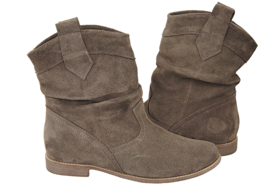 Shoes Women's boots Saszki Winter natural leather velor 117 Z ElitaBut
