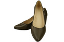 Classic Smooth Pumps Shoes Women's Black Natural Leather 213 ElitaBut