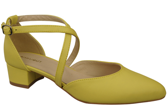 Women’s Leather Sandals  with Straps Low Heel 223 ElitaBut