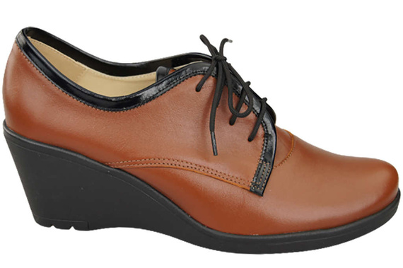 Shoes Women's Brogues On Wedge Natural leather 181 ElitaBut