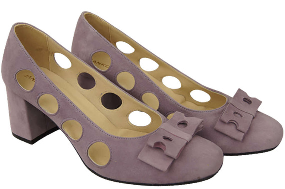 Obuwie Damskie Czółenka Lila Skóra naturalna zamszowa 182 ElitaBut