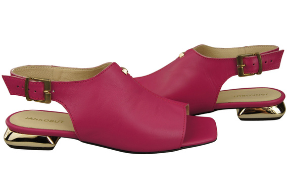 Comfortable Women's Shoes Sandals Flat Gold Heel Natural Leather 207 ElitaBut