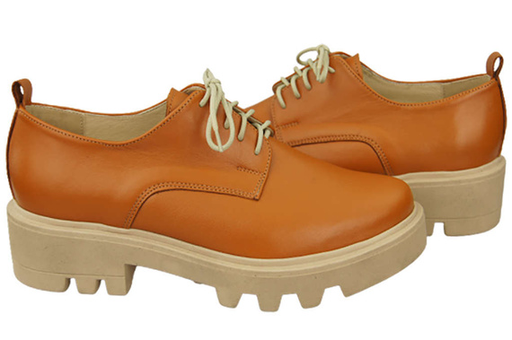 Women's shoes Lace-up leather Natural 180 ElitaBut