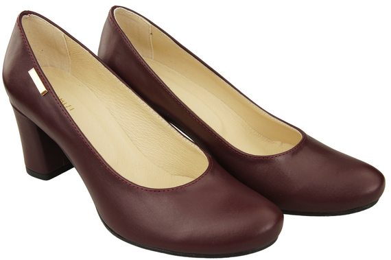 Footwear Classic Women's Natural Leather Almond Nose Dugout 201 ElitaBut