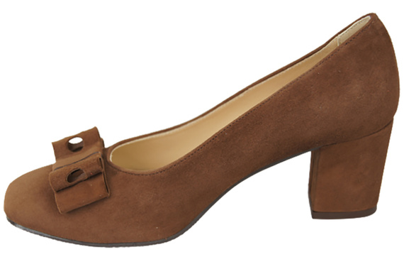 Women's shoes Pumps Natural leather suede 163 ElitaBut