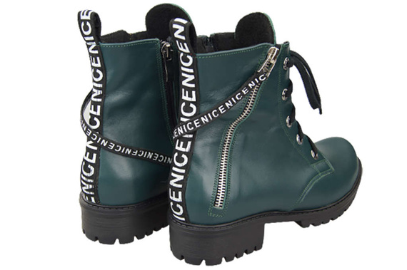 Footwear Boots Women's boots with the inscription NICE Natural Leather 173 Z ElitaBut