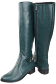 Women’s  leather boots, lined officer boots, flat 225 ElitaBut