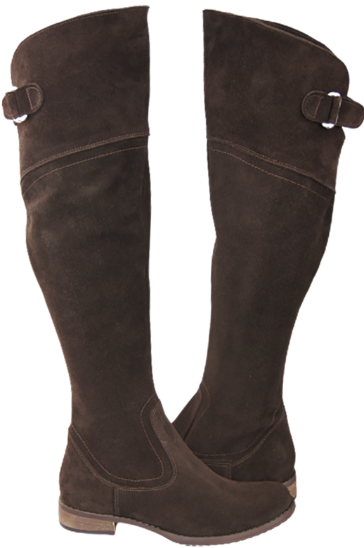 Shoes Boots Women Boots Over-the-knee boots Over-the-knee natural leather Velor 154 ElitaBut