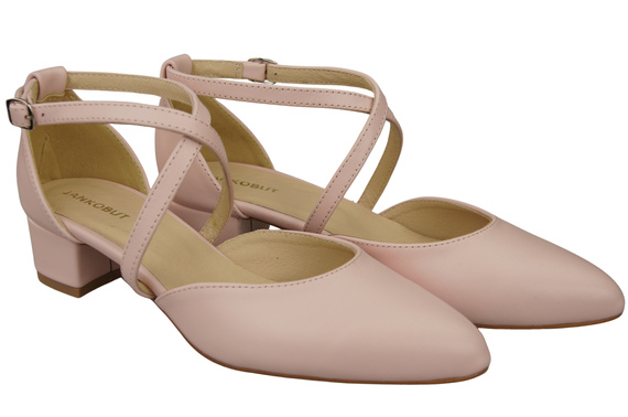 Women’s Leather Sandals with Straps Low Heel 223 ElitaBut